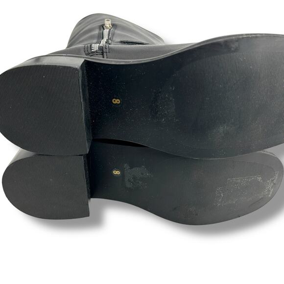 Steve Madden Black Leather Moto Boots - Picture 11 of 11